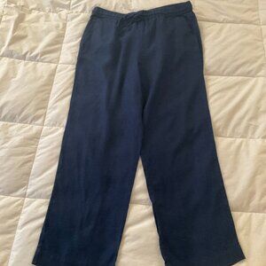 Navy Blue Linen Pants